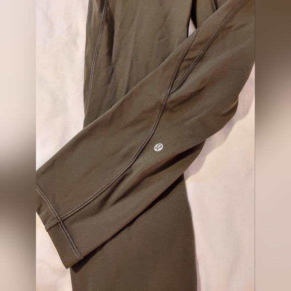 Lululemon Athletica Dark Olive Cropped Leggings - 8 - Picture 3 of 7
